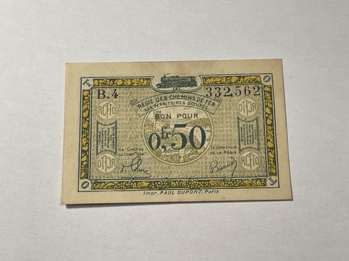 Billet régie des chemins - billet,