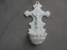 ancien Bénitier en Porcelaine