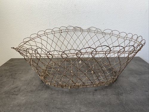 Ancien panier fer corbeille - panier,