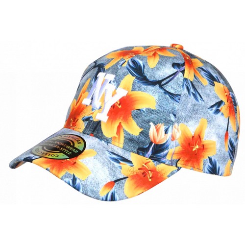 Casquette fleurie jaune - jaune, et