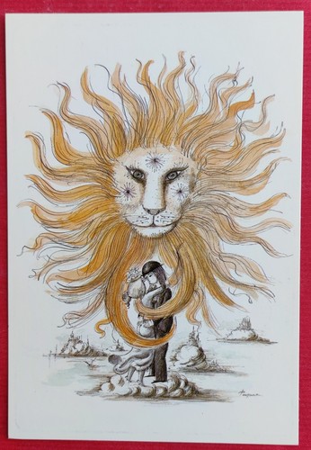Carte postale illustrée - carte, par