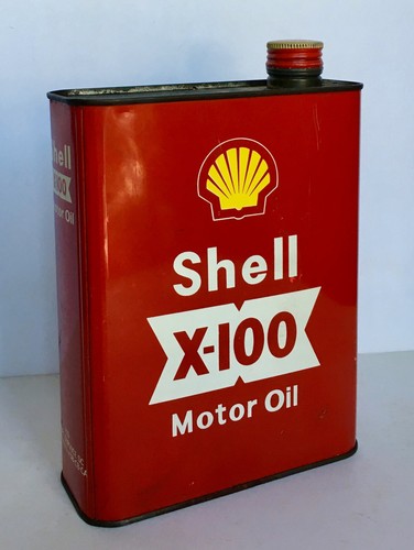 Ancien bidon huile shell - ancien, d'huile