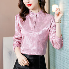 Femme jacquard chemise satin - chemise,