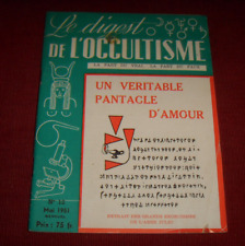 1951 Digest de l'occultisme : no 12 ancienne revue ésotérique Tarot Oswald Wirth