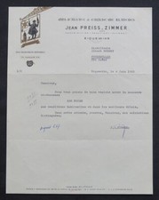 Facture RIQUEWIHR 1963  J PREISS ZIMMER vins d alsace illustrée 91