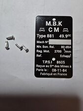 Motobécane mobylette 881. Plaque mines 