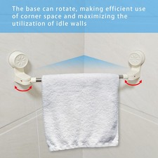 2x RV Shower Corner Storage Bar  Adjustable Stainless Steel Rod 11.8-23.6 inches