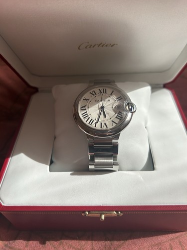 Montre cartier ballon - bleu, en