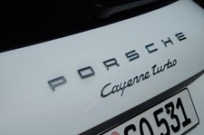 Lettrage Porsche coffre CHROME OU NOIR BRILLANT