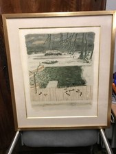 Maurice Brianchon  1899-1979 Belle lithographie superbement encadrée signée