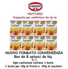 Cameo Fruttapec 3:1 Préparé Pour Marmelade Confiture Avec Pectine Boîte 8x 50g