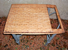 Table basse en rotin année 60