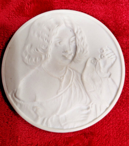 Plaque lithophanie ancienne - plaque,