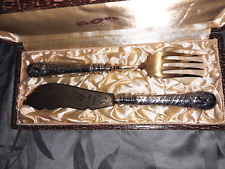 Service à poisson en argent massif et vermeil