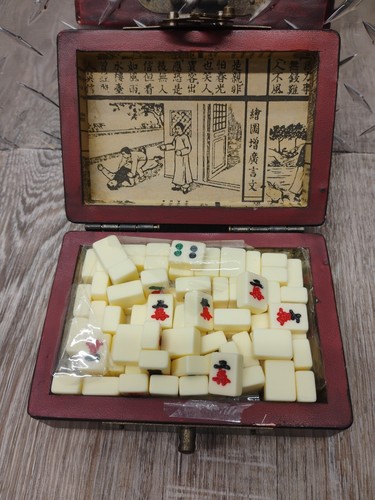 Vintage mah jong travel size - vintage,