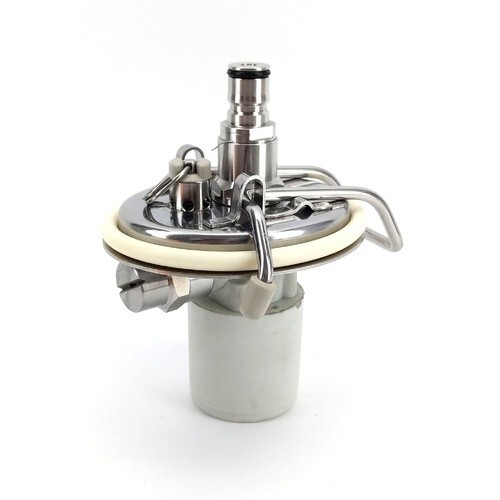 Continuous soda carbonator keg - carbonator,