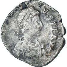 Monnaie, Arcadius, Silique, 383-387, Mediolanum, TB+, Argent, RIC:13