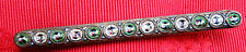 BROCHE BARRETTE ancienne 13 FLEURS MICRO-MOSAÏQUE TESSELLES VERRE ITALIE 1920