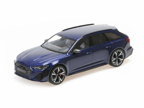 Minichamps audi rs6 blue - rs6, 1/18
