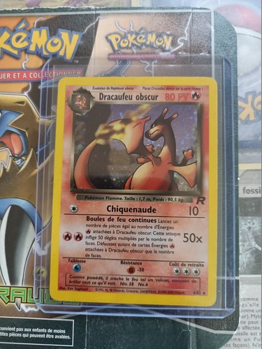 Carte pokemon dracaufeu obscur - pokemon,