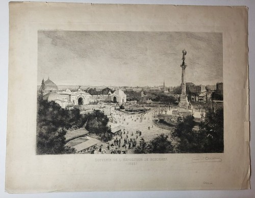 Grande rare gravure de - et,