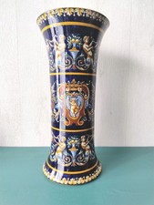 Grand vase cornet en faïence