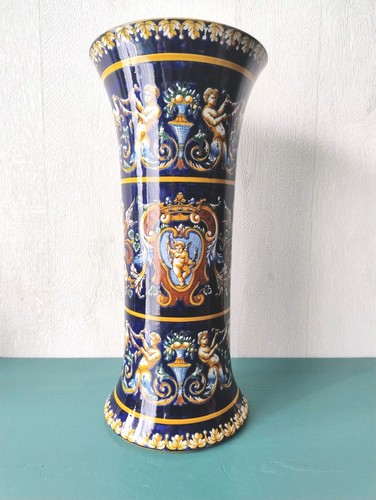 Grand vase cornet faïence - grand,