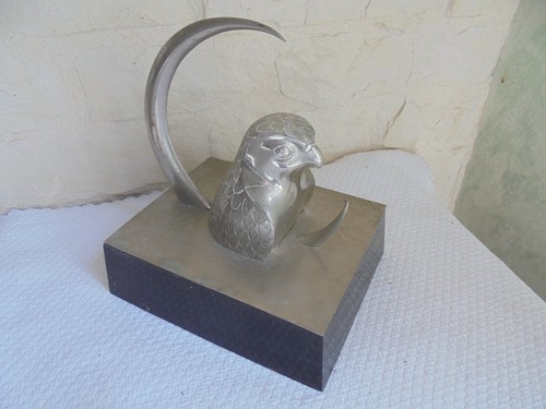 Sculpture métal argenté - sculpture,