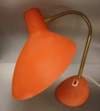 Rare grande lampe rouge de bureau moderniste par Jean-Boris LACROIX état neuf