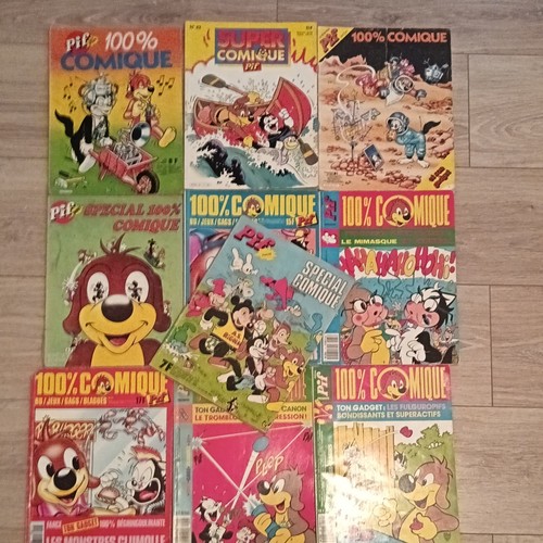 Pif lot revues 100 comique - bd,