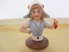 Young Girl in White Hat Pin