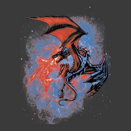 Space dragon shirt - , t