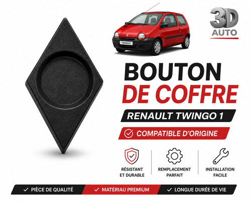 Bouton coffre renault - coffre,