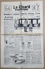 Le CANARD ENCHAINE numéro