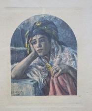 Estampe de Etienne Dinet de "Mirages" - Scènes de la vie arabe - 1906