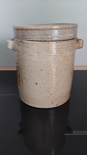 Pot sel grès vernissé - à,