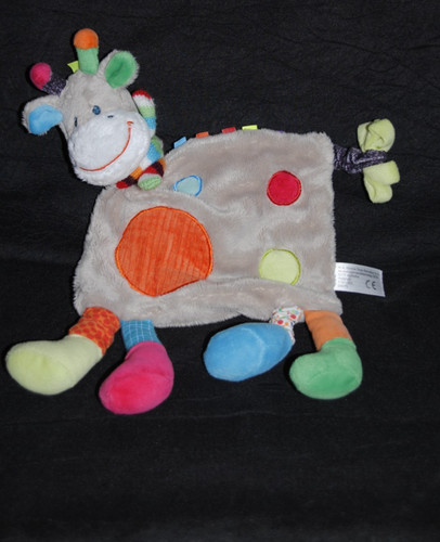 Doudou plat girafe zoé - girafe,