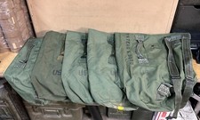 GENUINE US ARMY DUFFEL BAG WITH STRAPS GREEN NYLON EX CONDITION !!!!!