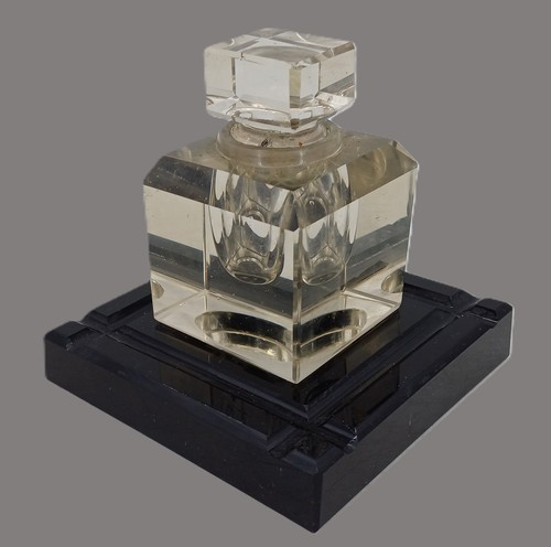Encrier verre socle - encrier, en