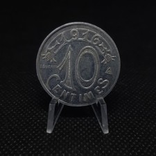 Nécessité - 10 centimes de franc 1916 - CdC de marseille, TB, sous pochette