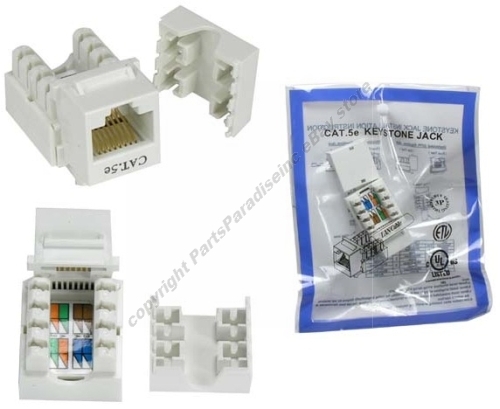 Lot100 cat5e rj45 keystone - cat5e,