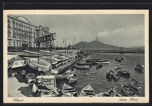 Carte postale napoli santa - postale, napoli,
