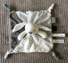 Doudou Lapin blanc vert