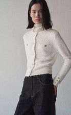 Mango Veste Antonia En Ecru UK