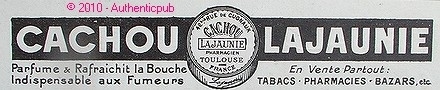 Publicite originale 1920 - originale,
