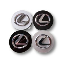 Pour LEXUS 4pcs Ø62mm Enjoliveurs de moyeu hubcaps plastique argent mat ES RX LS