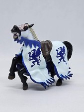 Cheval chevalier bleu - chevalier, dragon