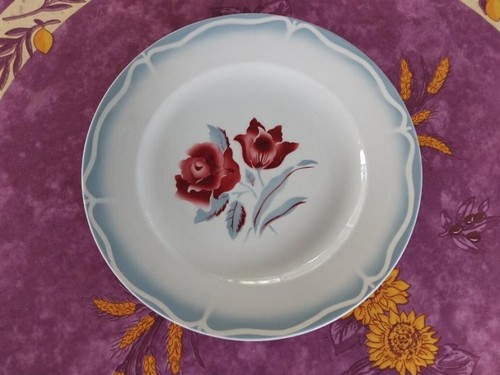 Assiette plate sarreguemines - assiette,