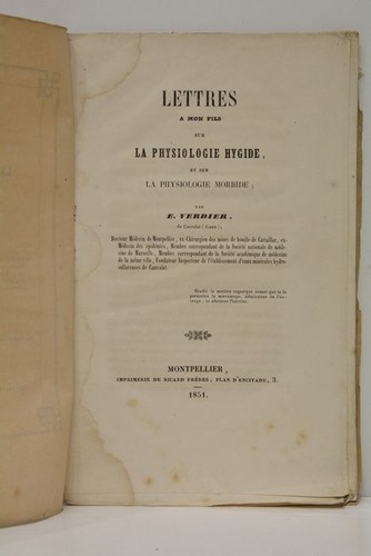 Verdier lettres mon - verdier, fils