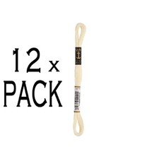 12x Anchor Torsade 8m, crème, coton, couleur 275, 6 fils